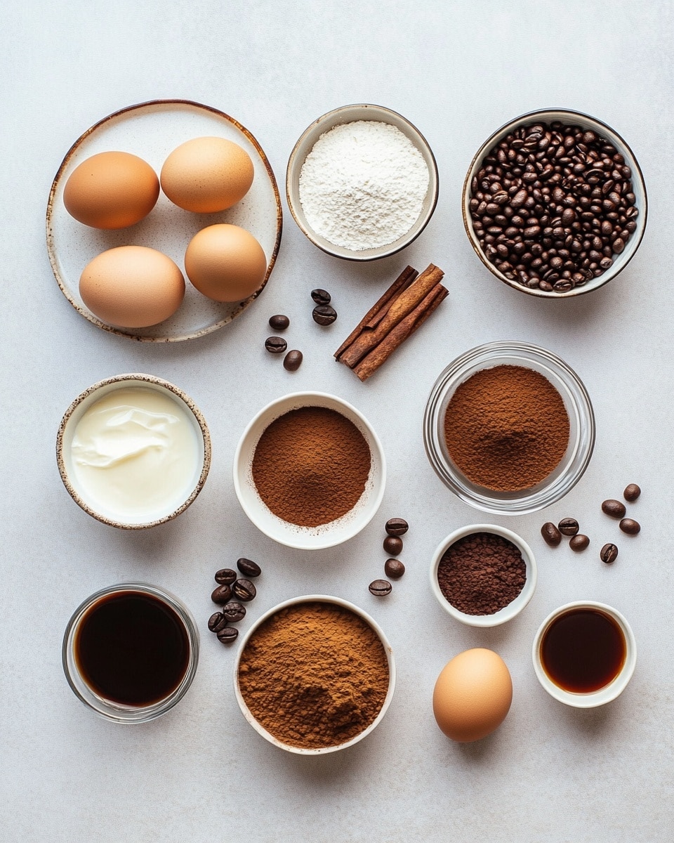 A white rectangular swiss roll cake with three visible spiral layers of light brown cake and white cream filling is presented on a white board dusted with cocoa powder. The cake is fully covered with a smooth white cream layer and topped with a line of dark brown chocolate curls. The surface beneath the board is a white marbled texture. In the background, there is a blurred white coffee cup filled with brown coffee and soft golden bokeh lights. photo taken with an iphone --ar 4:5 --v 7