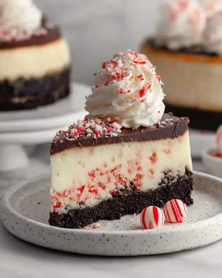 Peppermint White Chocolate Cheesecake Recipe