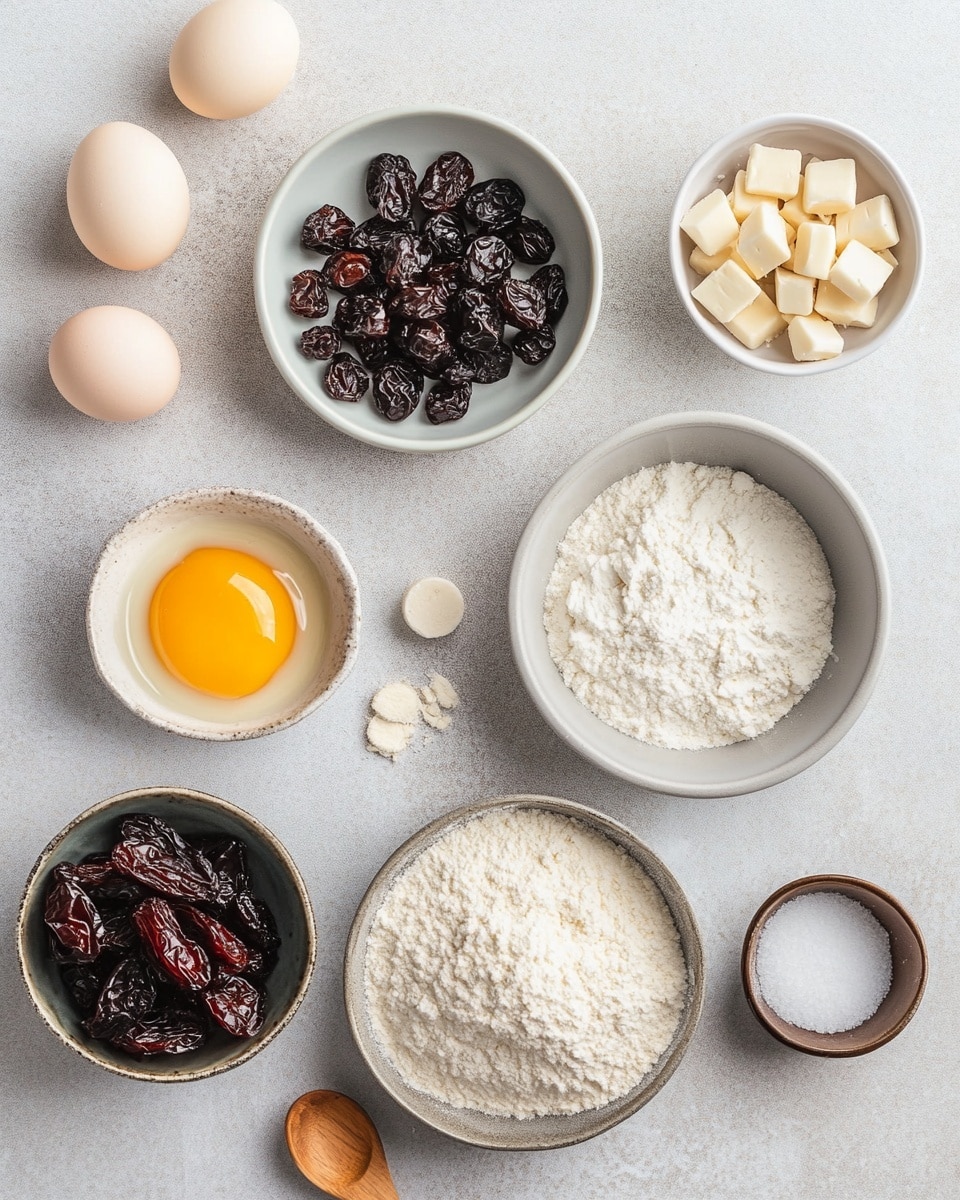 The image shows a stack of seven square pieces of cake on a white scalloped cake stand with a striped cloth under it, placed on a white marbled surface. Each piece has two layers: a thick, light golden sponge layer at the bottom and a bright red jelly layer with visible small fruit pieces on top. The top of each cake piece is drizzled with white icing in thin lines, adding a glossy and smooth texture. The background is a clean, soft white wall with rectangular tiles. Photo taken with an iphone --ar 4:5 --v 7