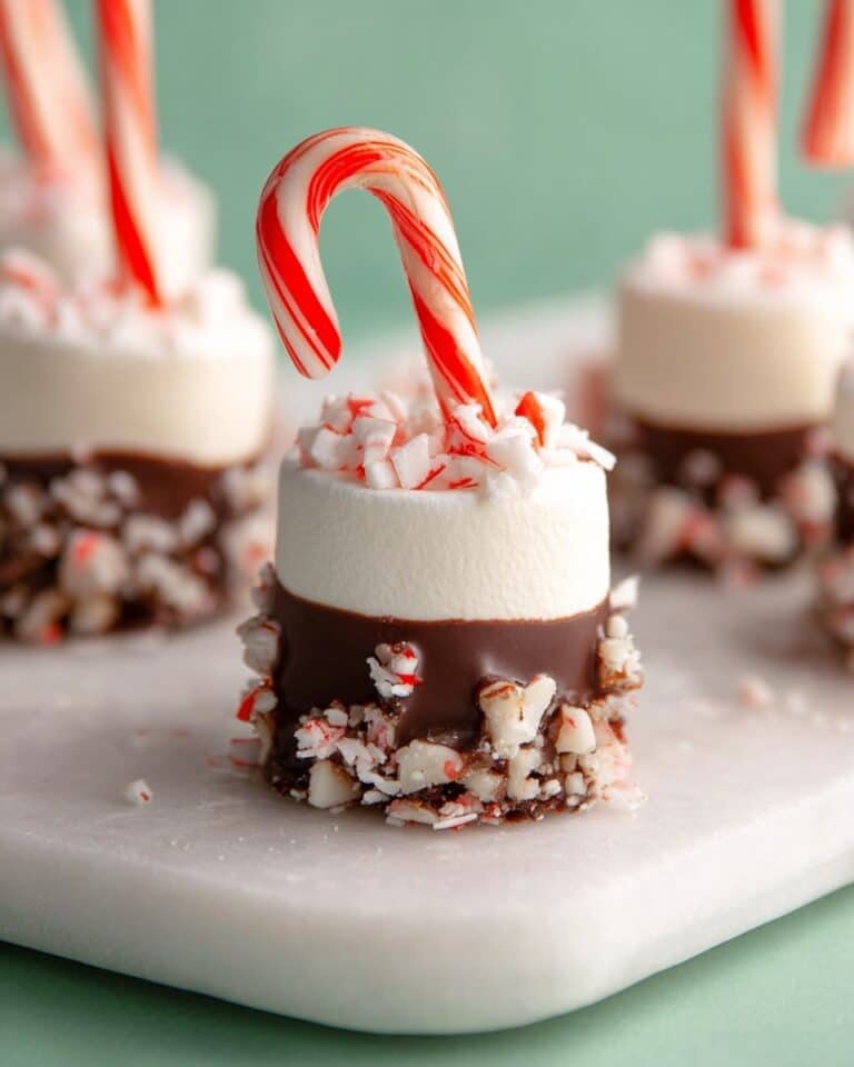 Candy Cane Marshmallow Dippers Recipe