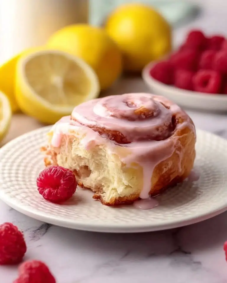 Lemon Raspberry Cinnamon Rolls Recipe