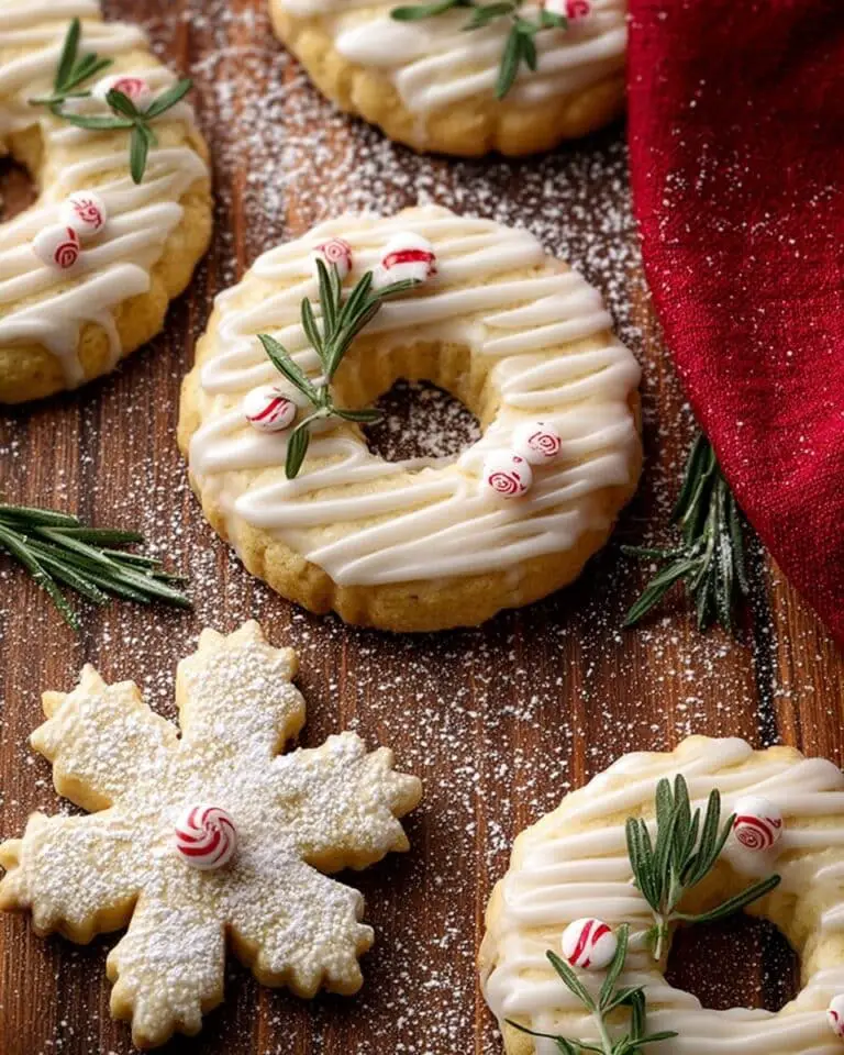 Vanilla Ginger Wreath Cookies Recipe