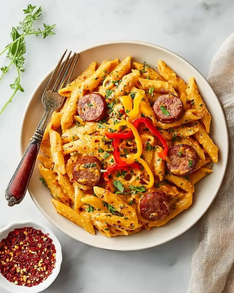 Creamy Cajun Sausage Pasta Recipe