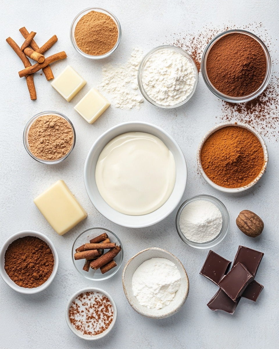 The dessert is a dome-shaped cake with three main layers. The bottom layer is a dark brown crumbly crust with a textured surface, slightly thick and forming a solid base. The middle layer is a smooth, light brown mousse that is creamy and soft, filling most of the dome's inside. The top layer is a shiny, glossy chocolate glaze covering the mousse, reflecting light. On the very top of the dome, there is a mound of crumbly brown topping, adding texture. The cake sits on a white plate with a white marbled surface beneath. Around the cake on the plate, there are thin swirls of dark chocolate syrup and some scattered crumbs. Photo taken with an iphone --ar 4:5 --v 7