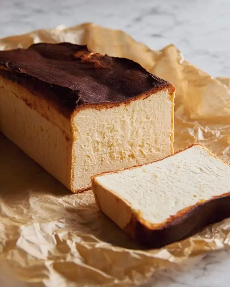 Loaf Pan Basque Cheesecake Recipe