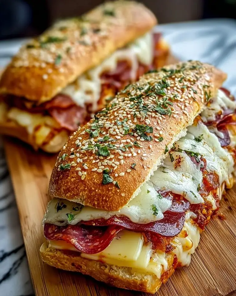 Baked Italian Sub Sandwiches Recipe