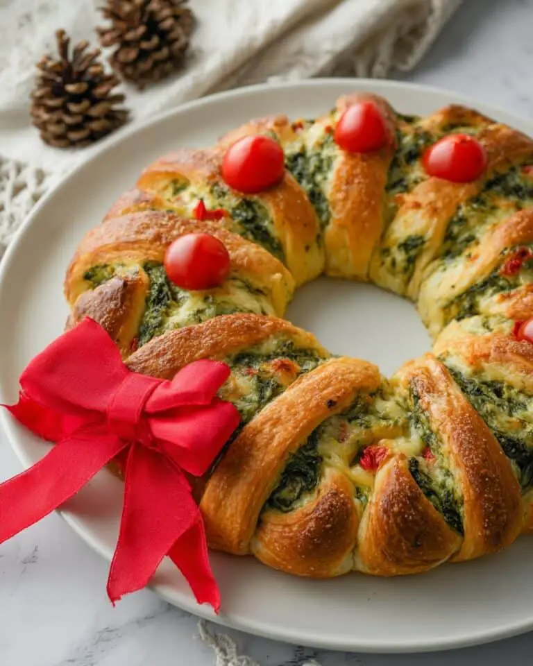 Spinach Dip Crescent Wreath Recipe