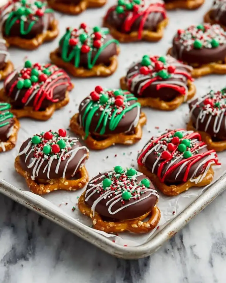 Christmas Caramel Pretzel Bites Recipe