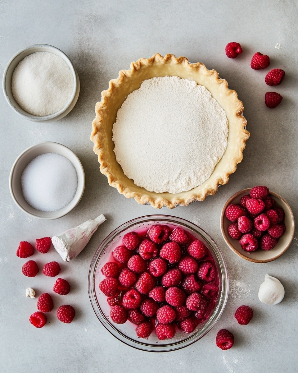 Sweet & Tangy Raspberry Pie with Juicy Fresh Raspberries Recipe - MJRECIPE