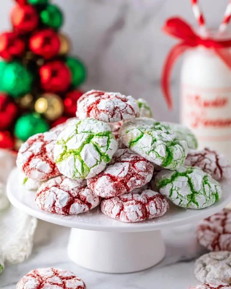 Festive Christmas Crinkle Cookies Recipe