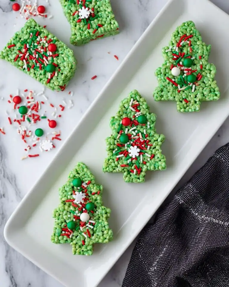 Festive Christmas Rice Krispie Treats Recipe