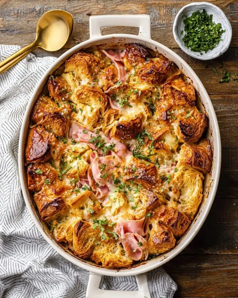 Ham and Cheese Croissant Bake Recipe