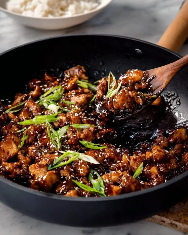 Bourbon Chicken with Garlic, Ginger, and Sweet Bourbon Sauce Recipe