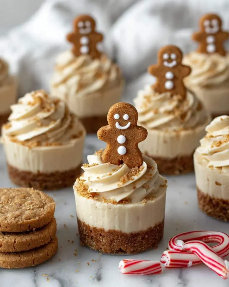 No-Bake Gingerbread Cheesecake Cups Recipe