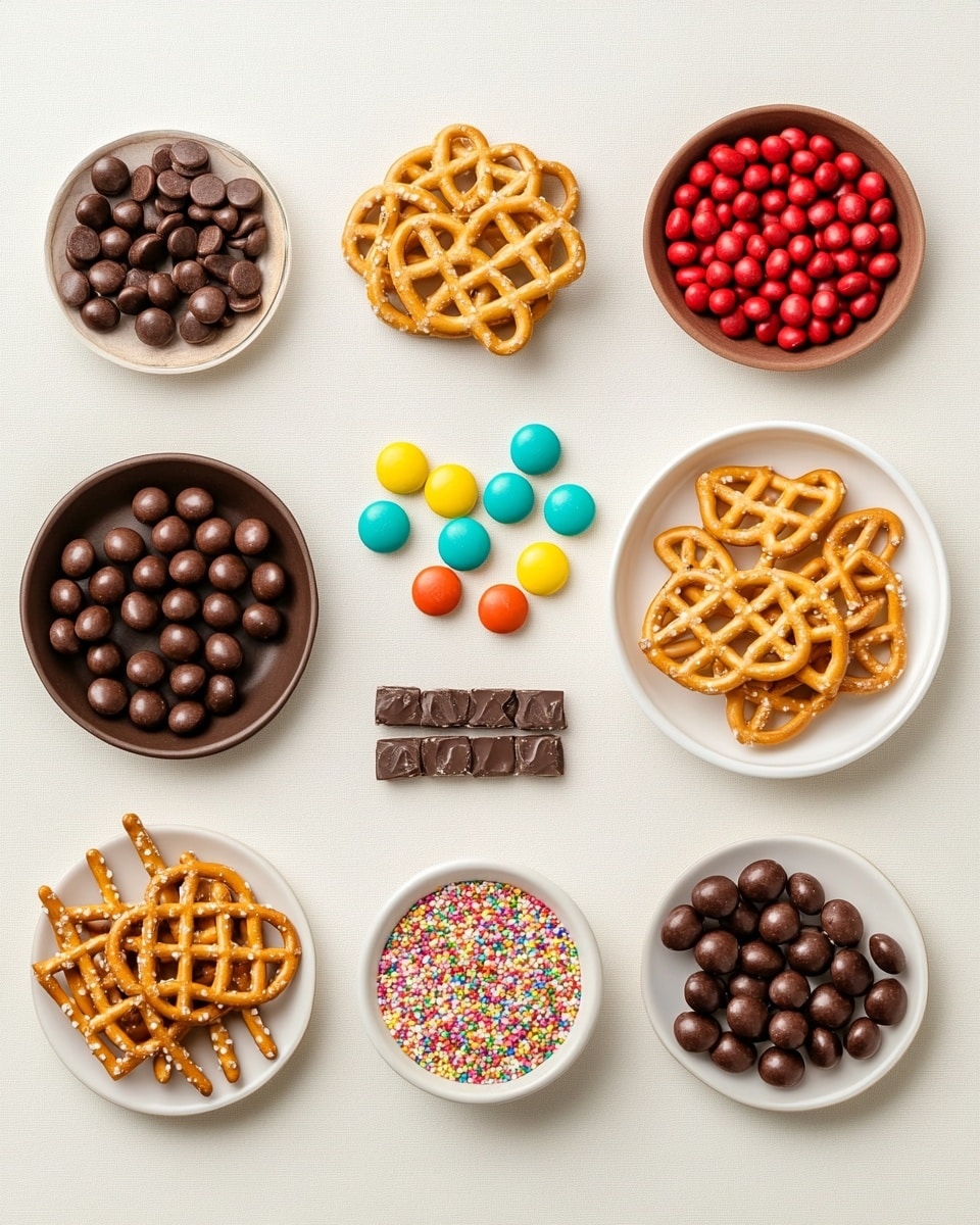 Rolo Pretzels with M&M Candies Recipe - Recipe Image