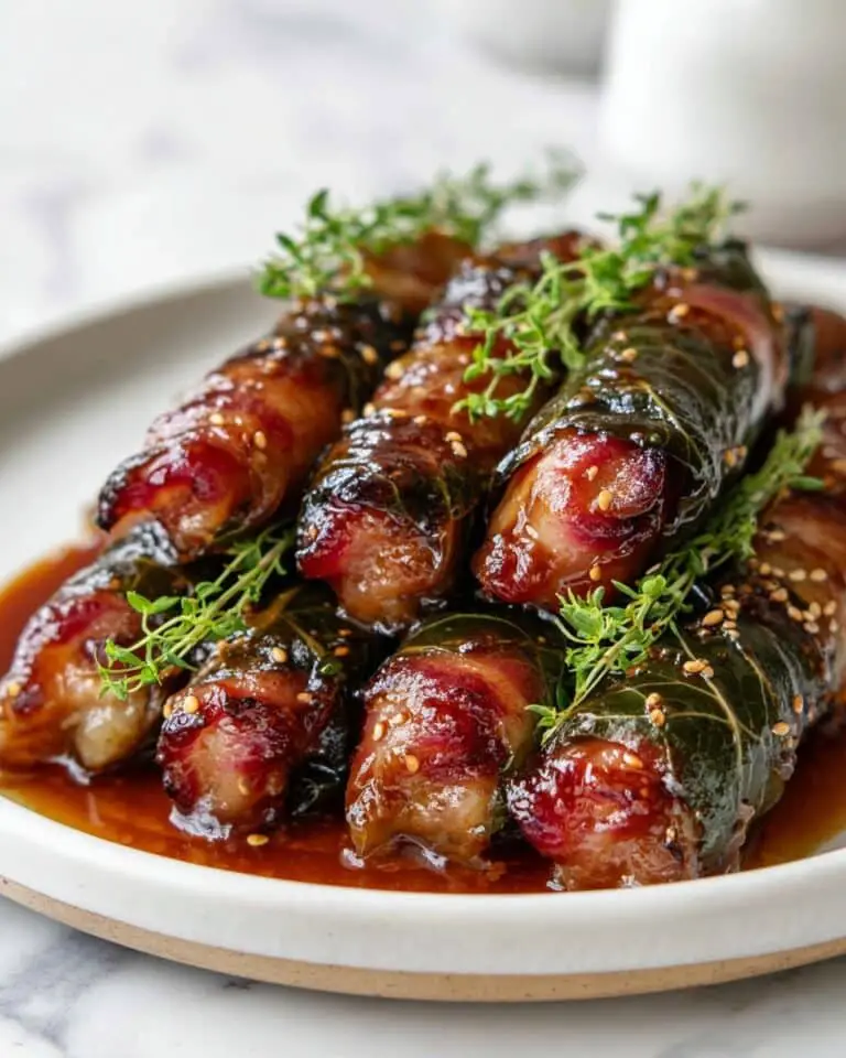 Christmas Party Sticky Pigs in Blankets Recipe
