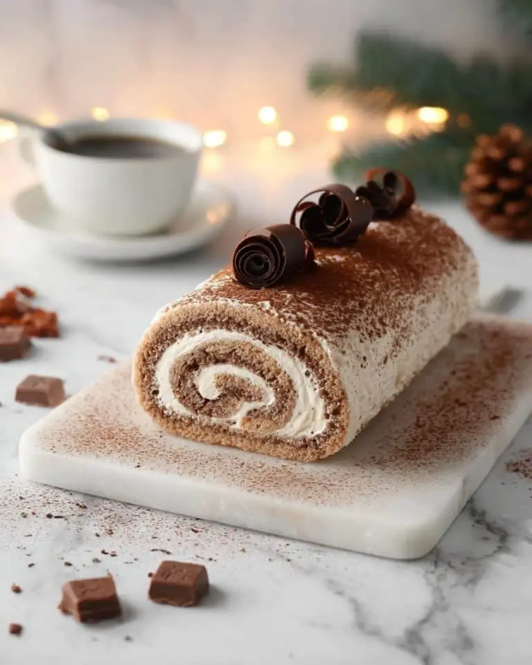 Gourmet Tiramisu Yule Log Cake Recipe