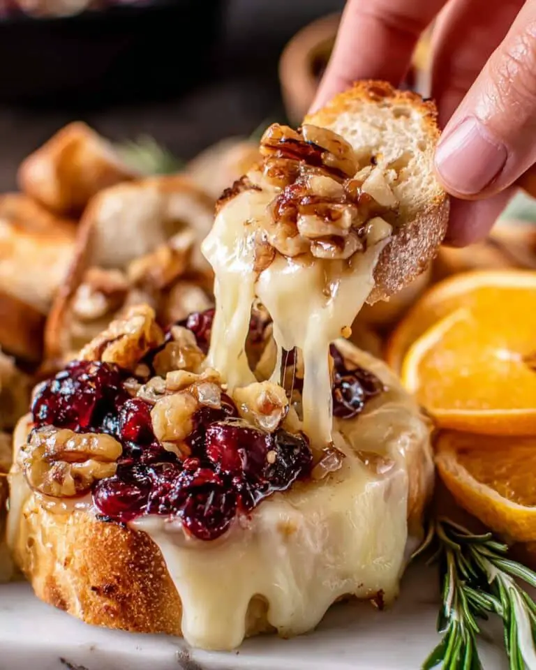 Cranberry Walnut Baked Brie Recipe