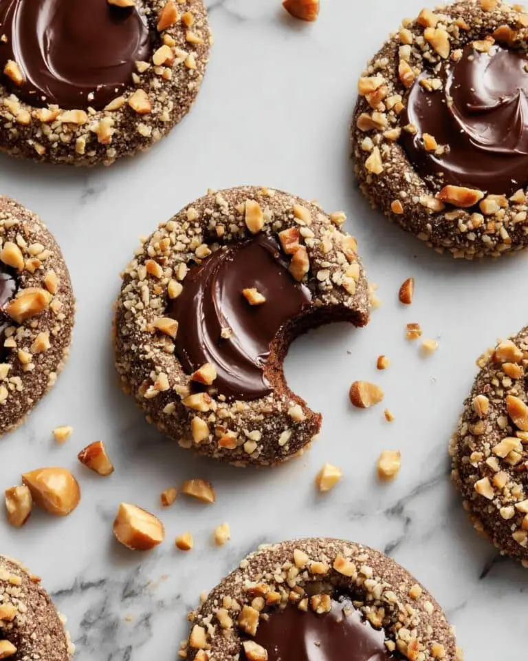 Chocolate Hazelnut Thumbprint Cookies Recipe