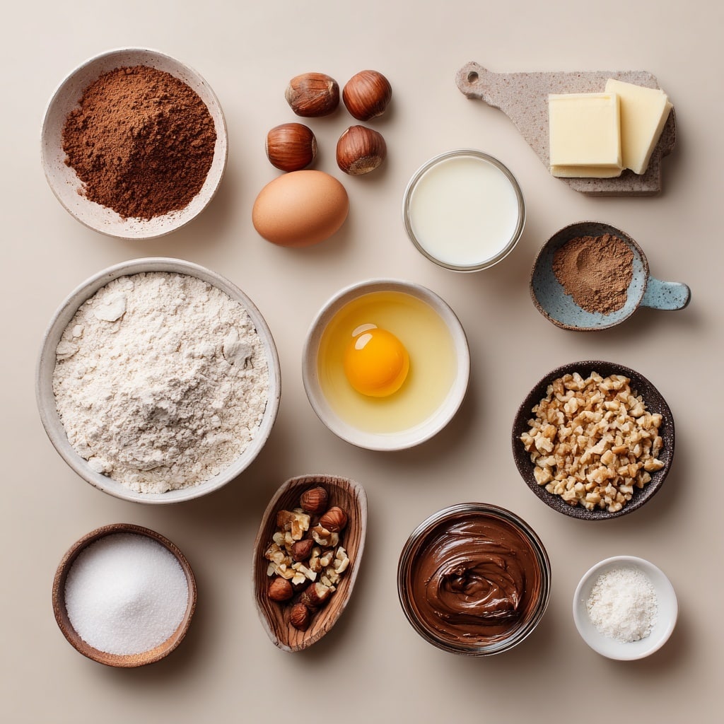 The image shows close-up of round chocolate cookies covered with chopped nuts on the outside layer, giving them a rough texture with light brown and beige nut pieces. The center of each cookie has a smooth, glossy dark chocolate dollop that is thick and swirled in a circular motion. The cookies are arranged on a white marbled surface, filling the frame with some cookies partially visible around the edges. photo taken with an iphone --ar 4:5 --v 7