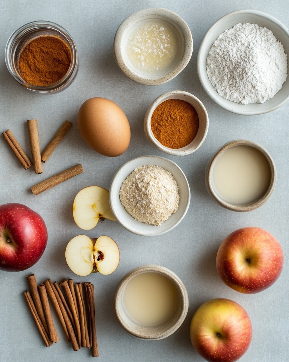 A round Bundt cake with 12 thick, curved ridges forming the shape, covered evenly with a grainy sugar and cinnamon layer giving the surface a light brown, speckled texture; it sits centered on a white plate with a smooth black rim base, all placed on a white marbled surface with a blurred green apple and wooden bowl in the background, showing some soft lighting and natural shadows. photo taken with an iphone --ar 4:5 --v 7