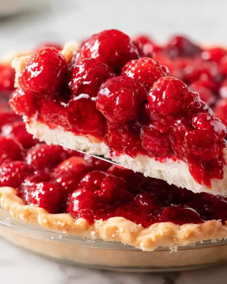 Sweet & Tangy Raspberry Pie with Juicy Fresh Raspberries Recipe