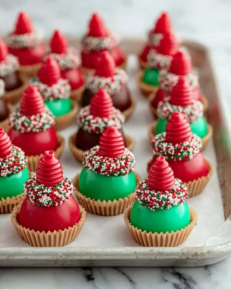 Oreo Truffles with Christmas Decorations Recipe