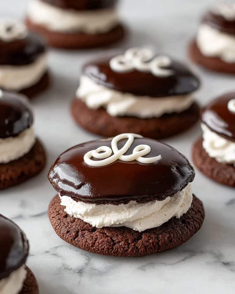 Hostess Cupcake Cookies with Marshmallow Frosting Recipe