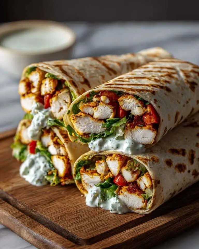 Crispy Air Fryer Chicken & Mozzarella Wraps Recipe