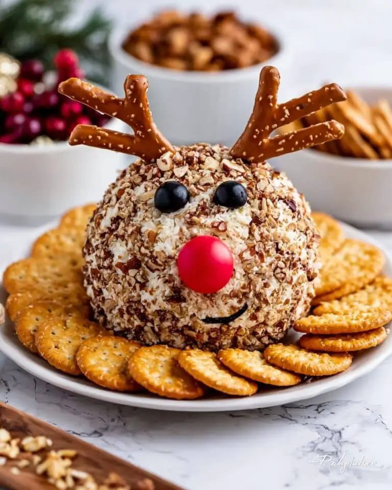 Reindeer Cheese Ball (Perfect Christmas Appetizer) Recipe