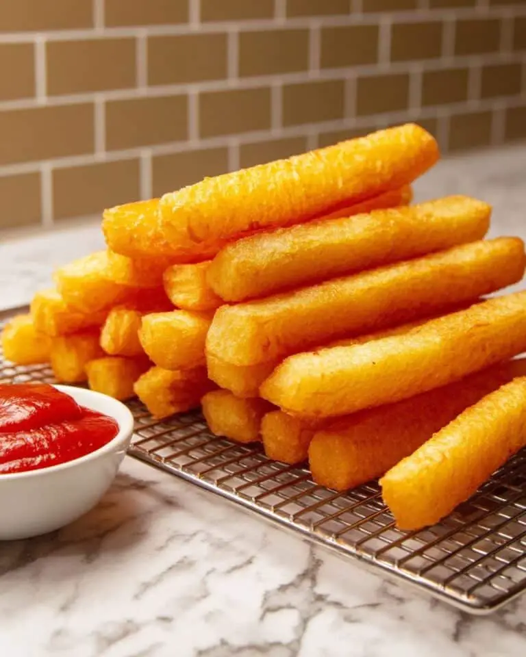 Crispy Potato Cheese Sticks with Bacon and Green Onion Recipe