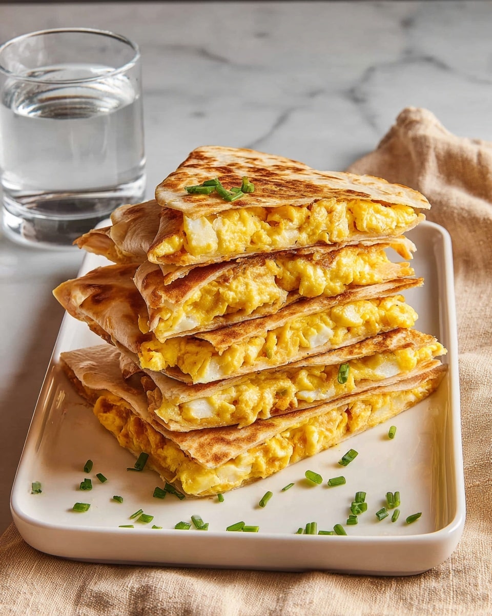Creamy Egg Quesadillas with Cheese Recipe