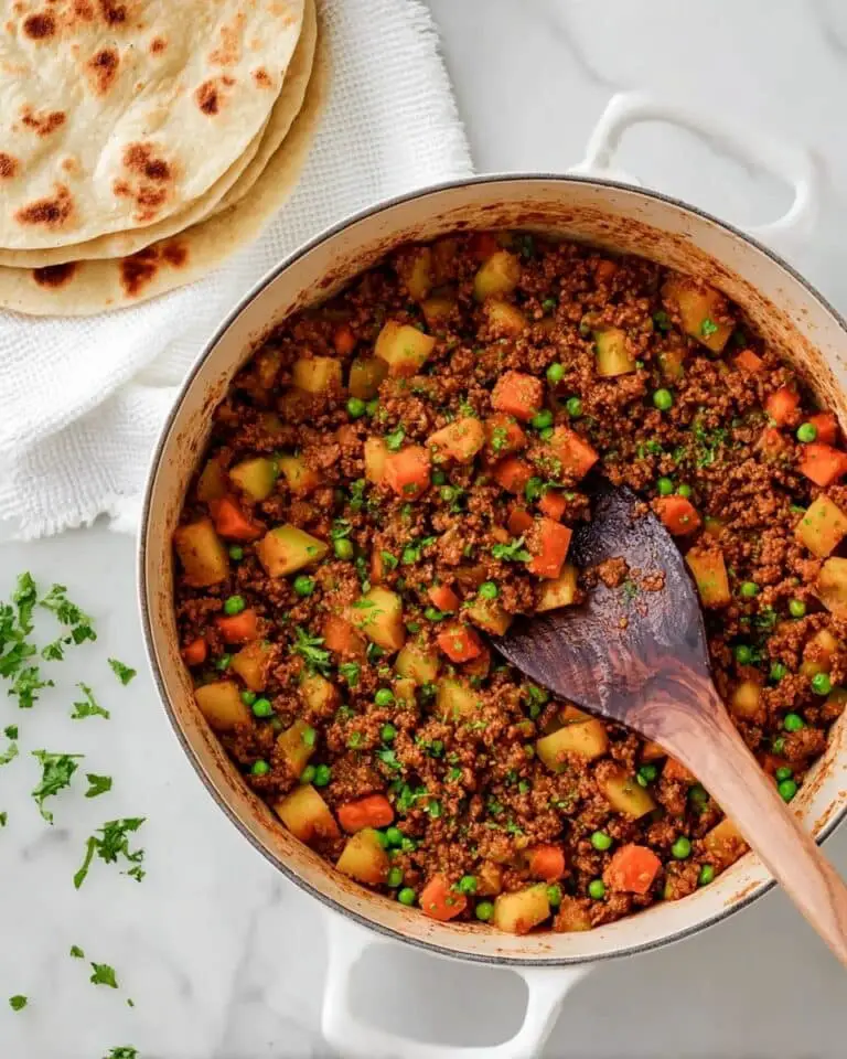 Mexican Picadillo with Potatoes, Carrots, and Green Peas Recipe