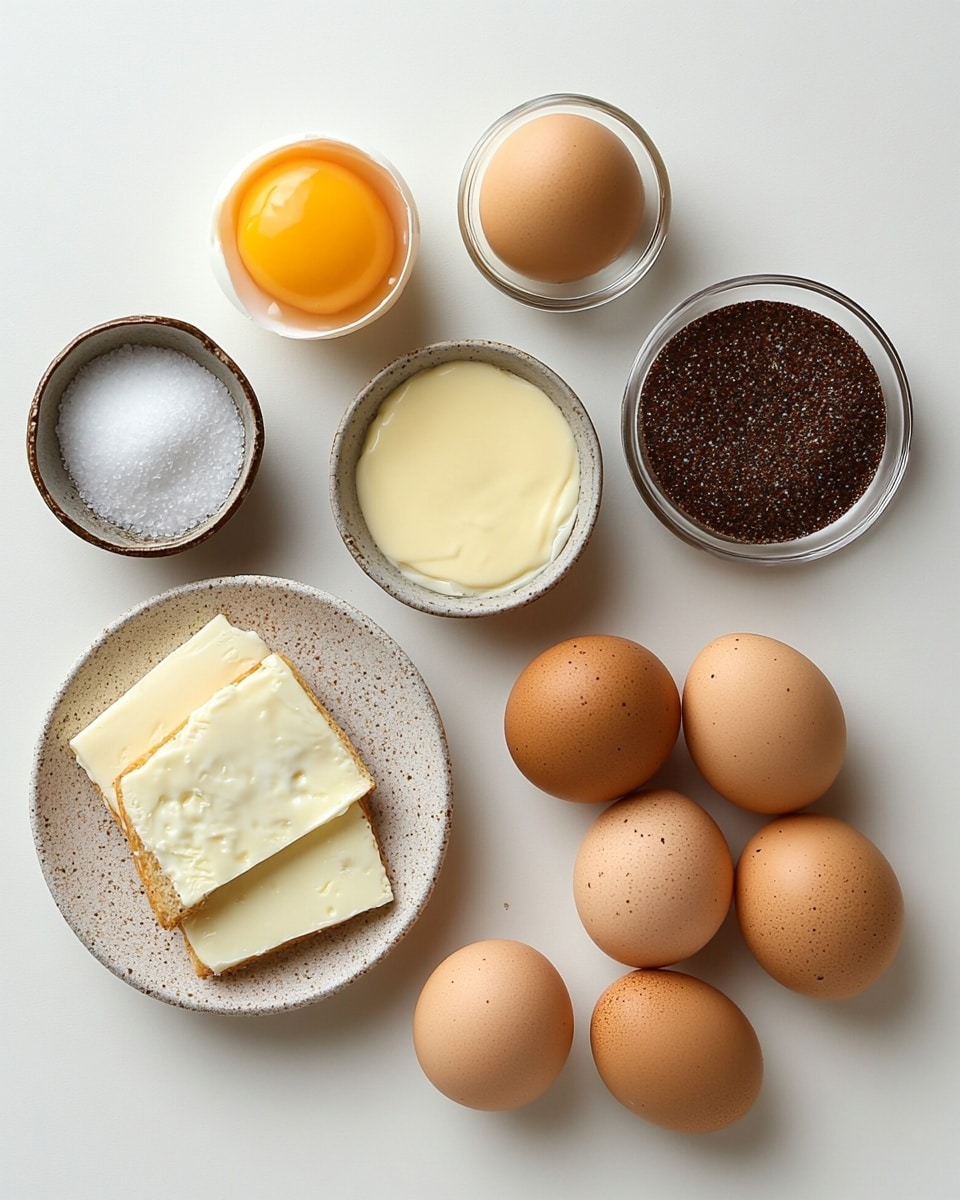 The image shows two thick rectangular sandwiches on a white plate, each sandwich cut into a deep rectangle standing upright. The sandwiches have three layers of soft, white bread with a creamy orange egg salad filling mixed with small pieces of white boiled egg in the middle. Behind the plate is a white cup filled with black coffee, set on a wooden surface. The background has a soft focus, emphasizing the food, with the whole scene placed on a white marbled texture. photo taken with an iphone --ar 4:5 --v 7