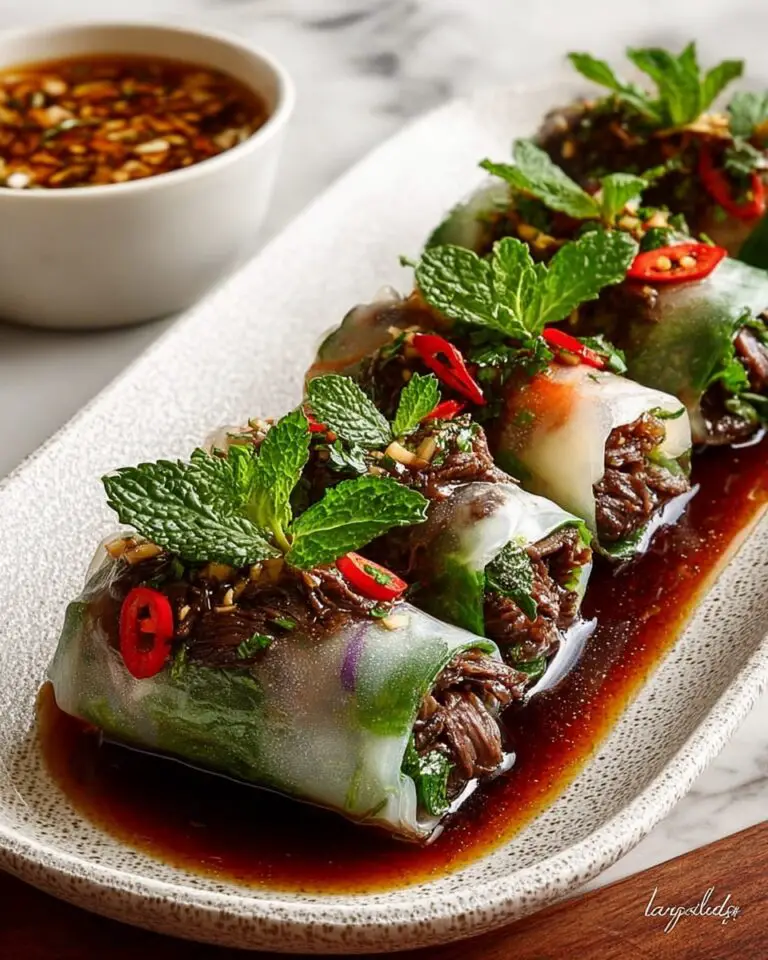 Thai Basil Beef Rolls Recipe