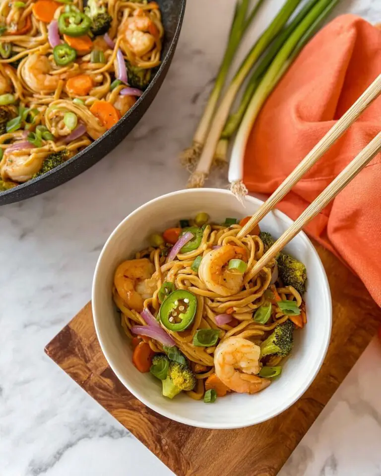 Yaki Udon with Shrimp Recipe