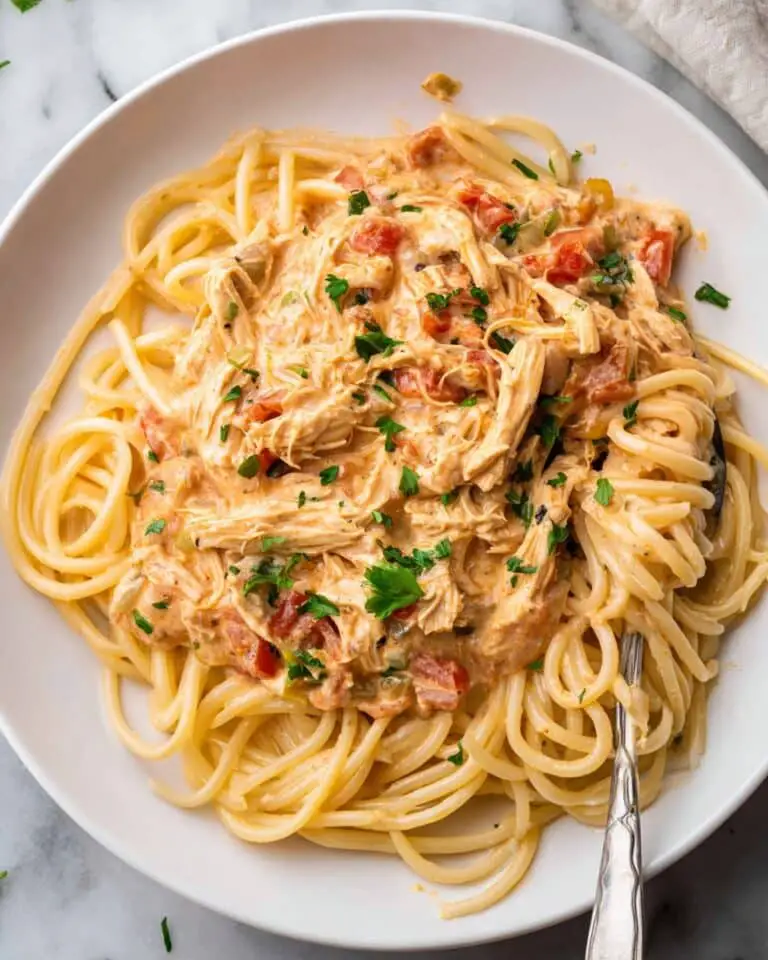Slow Cooker Creamy Chicken Spaghetti Recipe