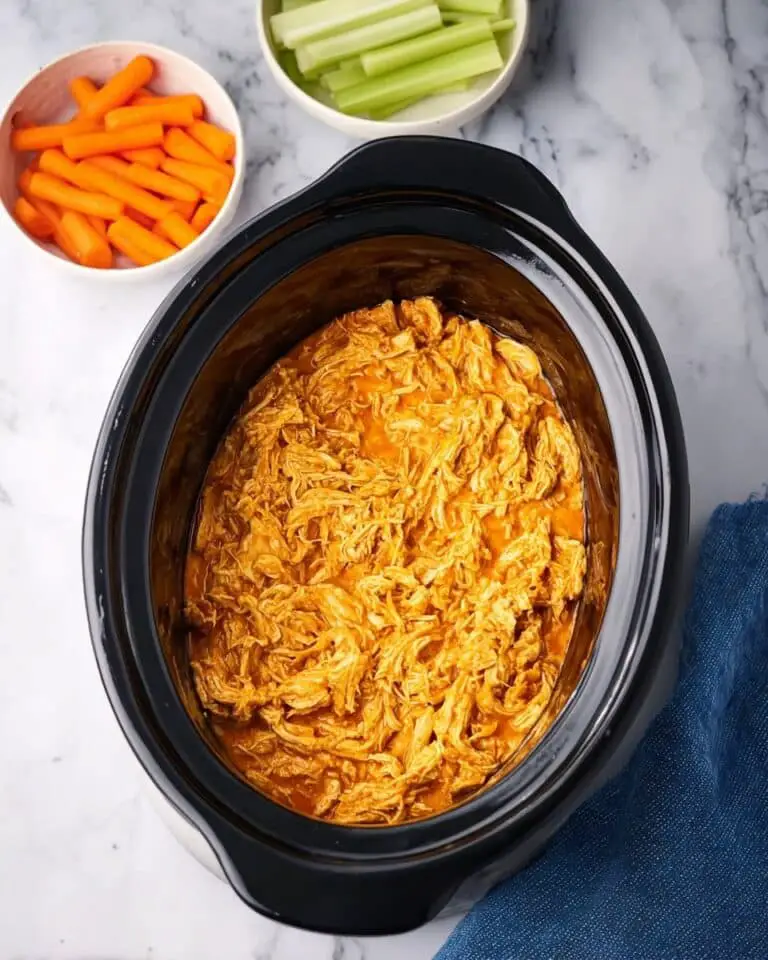 Creamy Buffalo Chicken Dip in Slow Cooker Recipe