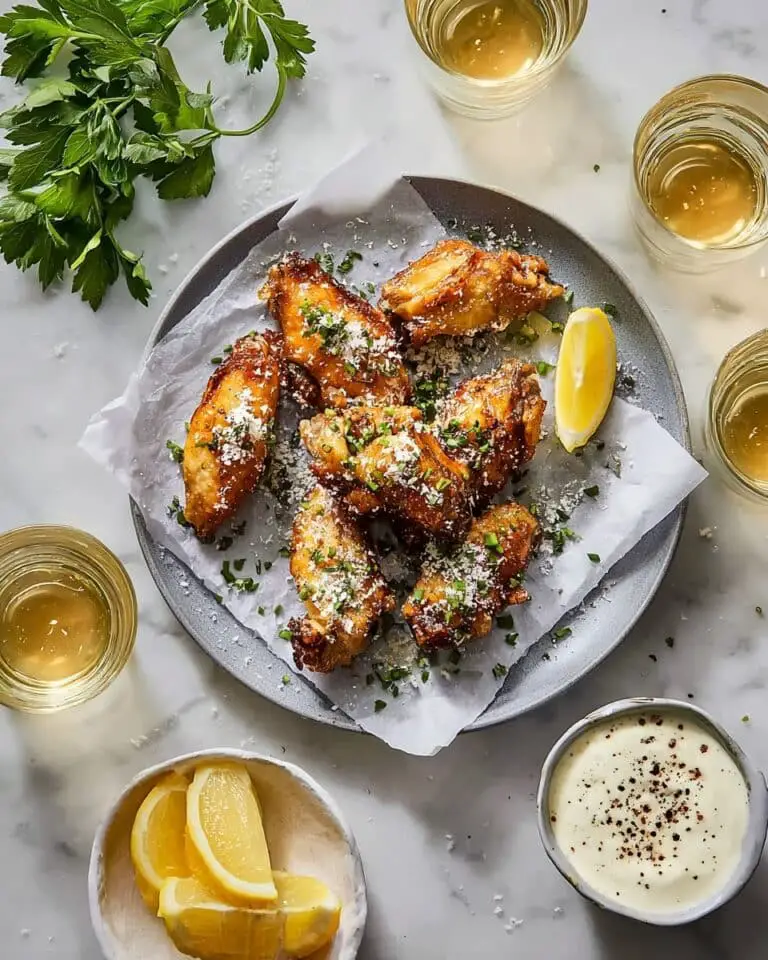 Lemon Garlic Parmesan Chicken Wings Recipe