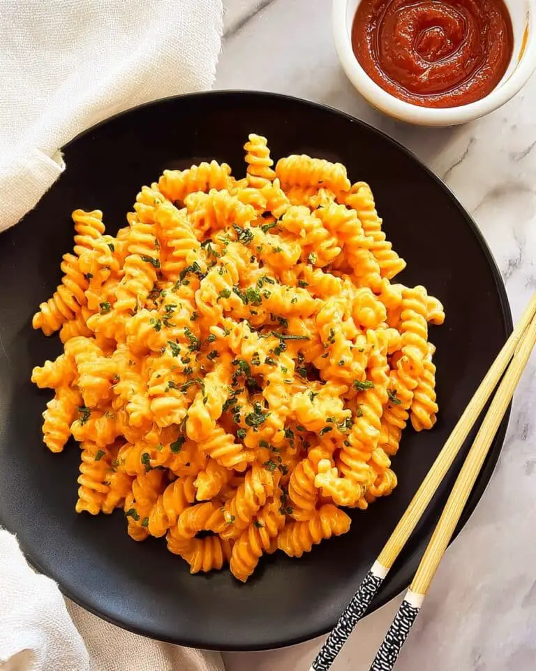Gochujang Pasta with Creamy Parmesan Sauce Recipe