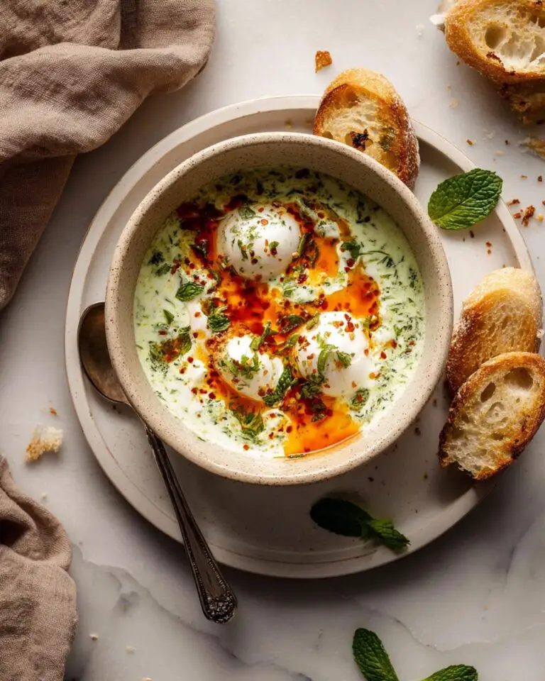 Turkish Eggs with Creamy Yogurt & Butter Sauce Recipe
