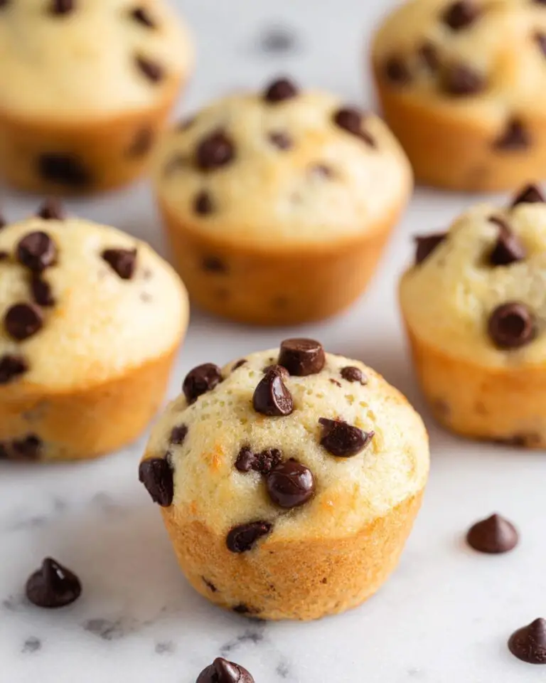 Mini Banana Muffins with Chocolate Chips Recipe