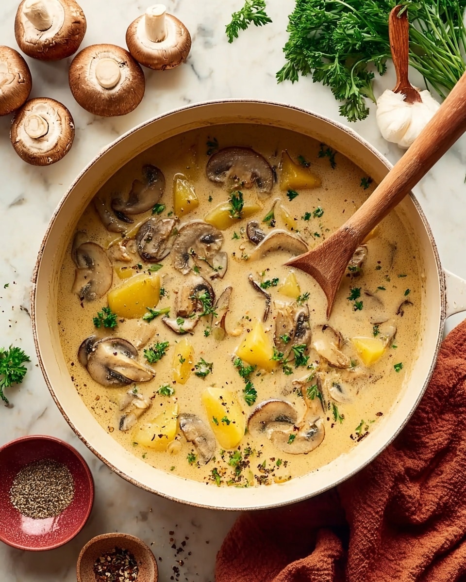 Vegan White Bean Mushroom Stew Recipe