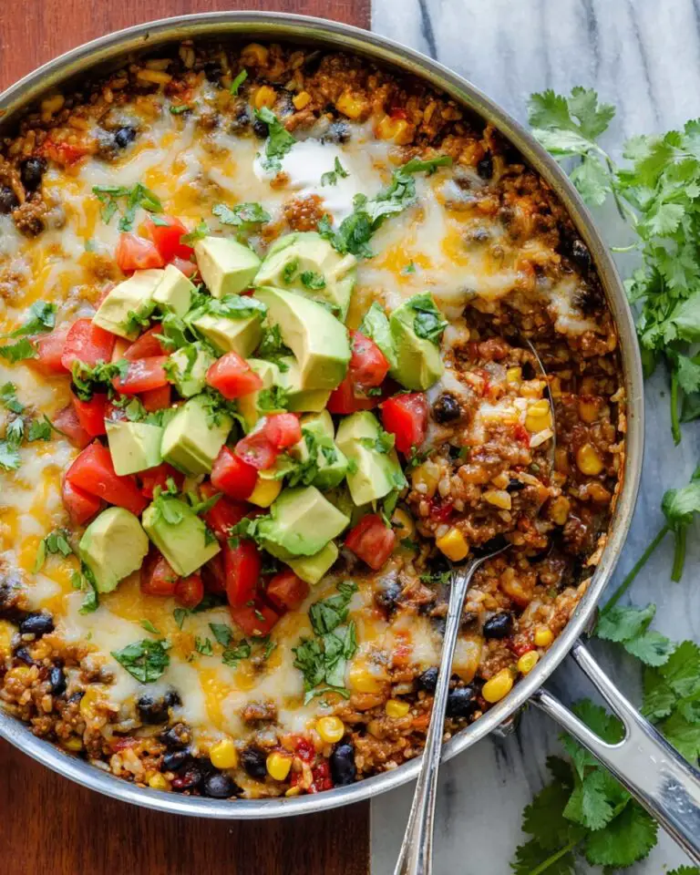Mexican Beef and Rice Skillet Recipe