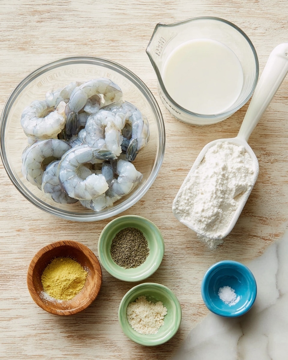 Five small tortillas lie on a white plate with a white marbled textured background. Each tortilla has three layers: a bottom layer of shredded purple cabbage, a middle layer of three or four orange glazed shrimp, and a top layer of light pink sauce drizzled over the shrimp with small green chopped herbs sprinkled on top. There are small red diced tomato pieces scattered on and around the tortillas, and some green herb sprigs rest on the plate's edge. photo taken with an iphone --ar 4:5 --v 7