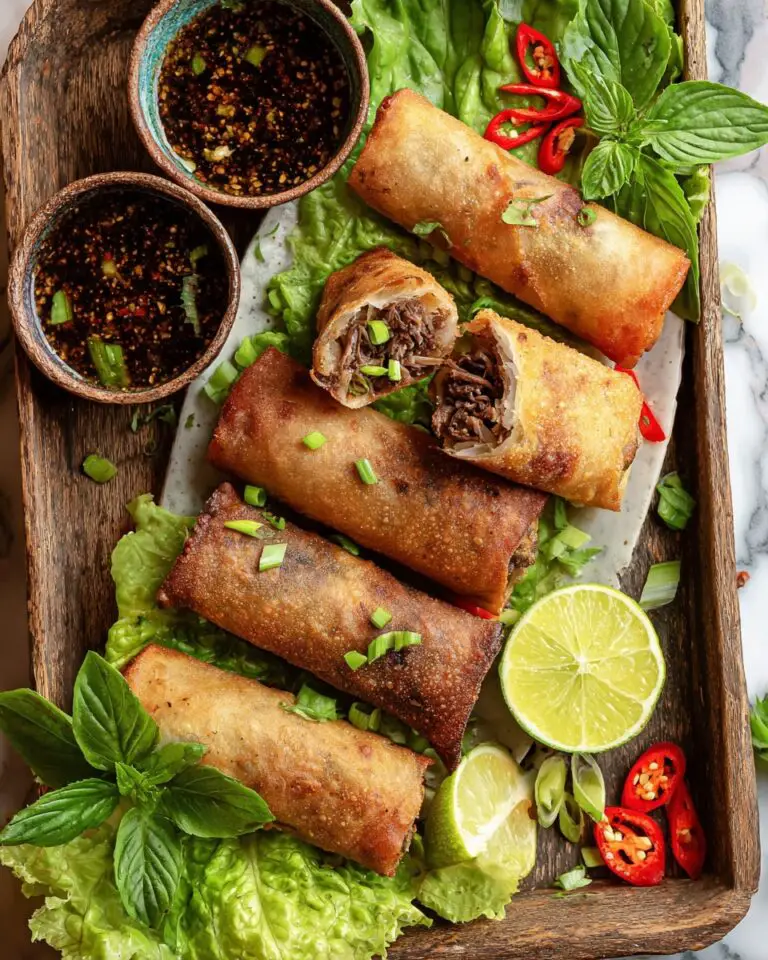 Thai Basil Beef Rolls – Fresh Thai Flavors in Every Bite Recipe