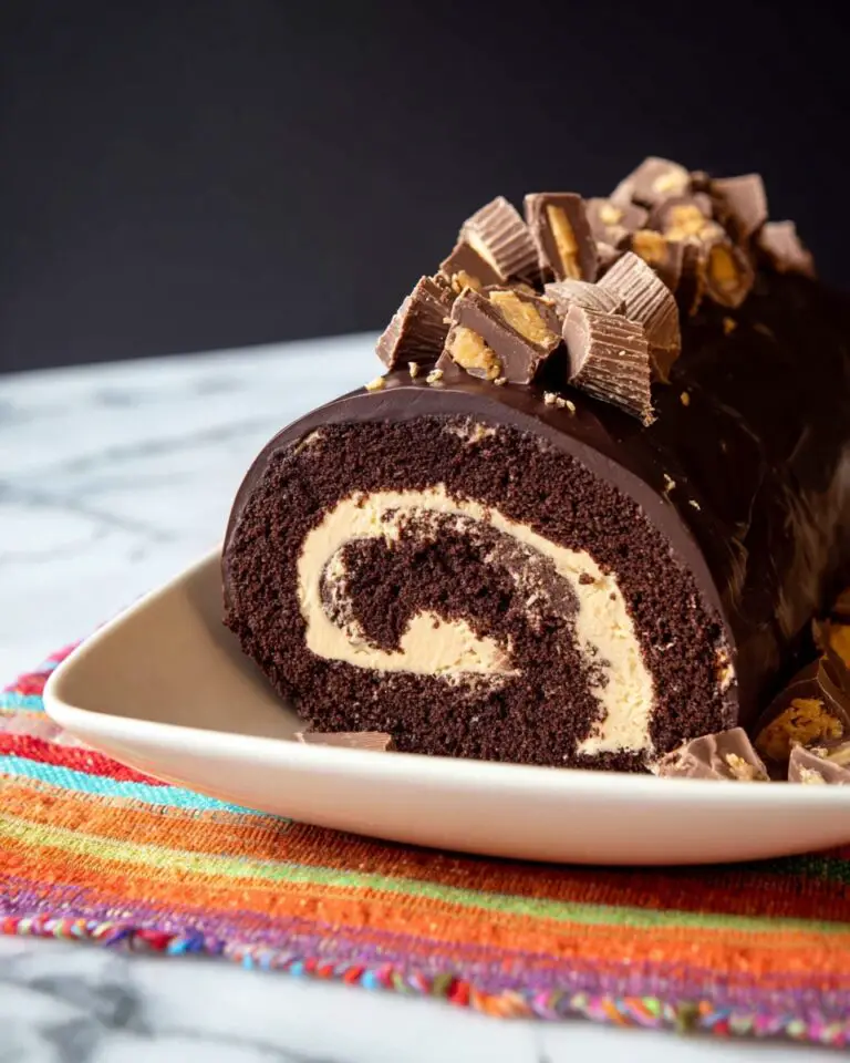 Irresistible Peanut Butter Cup Chocolate Roll Recipe
