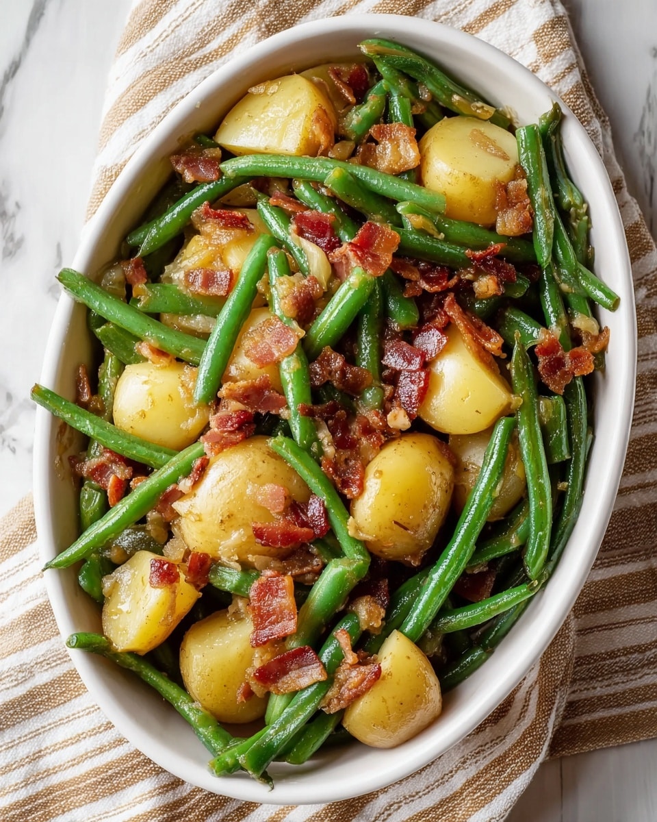 Southern Green Beans with Potatoes and Bacon Recipe