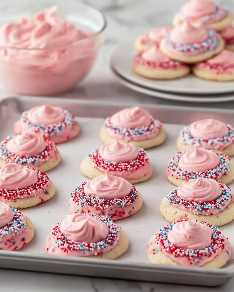 Strawberry Kiss Cookies with Funfetti Recipe