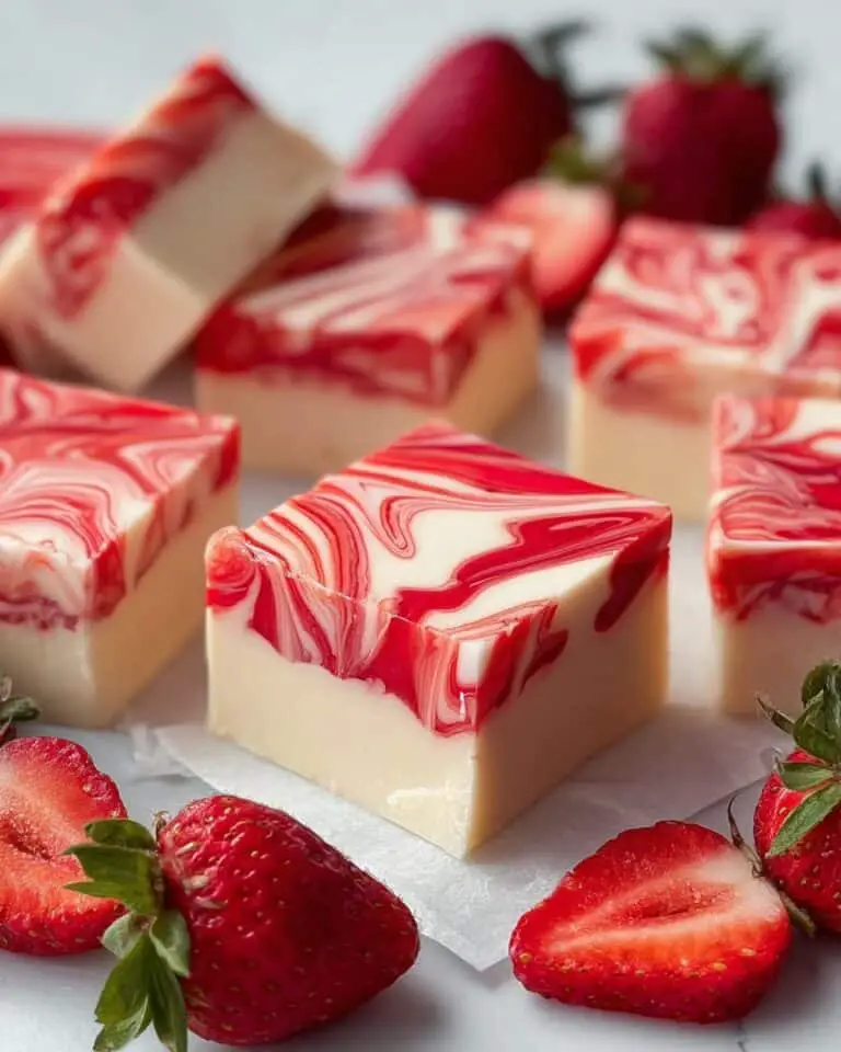 Strawberry Swirl Fudge Recipe